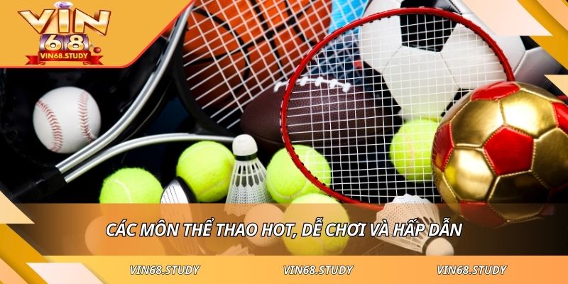 Các môn thể thao hot, dễ chơi và hấp dẫn